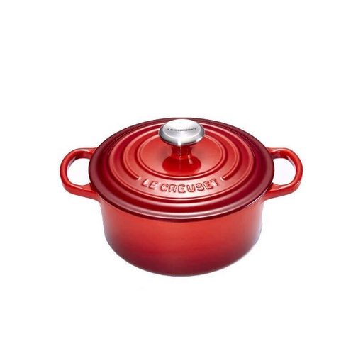 [57661810] LE CREUSET COCOTTE RONDE 18CM CERISE 1.8L 2PSIGNATURE