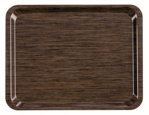 [53401113] ROLTEX RECHTHOEKIGE SCHAAL WENGE 46X36CM LICHTGEWICHT MELAMINE LAMINAAT
