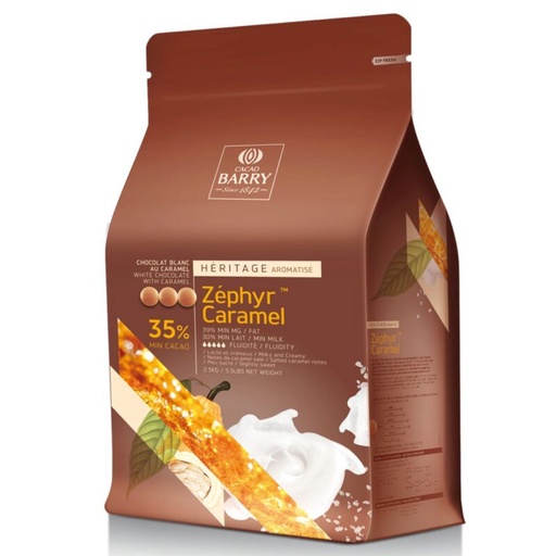[05100815] BARRY CHK-N35ZECA-E4-U70 ZEPHYR CARAMEL 35% WHITE IN 2.5KG
