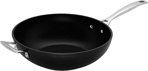 [57661862] LE CREUSET LES FORGEES WOK ANTI-ADH.30CM1 MANCHE + CONTRE POIGNEE