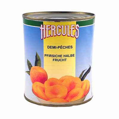[01010732] HALVE PERZIK HERCULE 12 X 1KG = BLIKJE