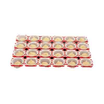 [05041101] PAPIEREN BAKVORM VOOR 24 MUFFINS 50X36CM FOST+ INBEGREPEN 3000 STUKKEN = DOOS