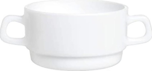 [57658011] ARCOROC RESTAURANT BLANC BOL CONSOMME 32CL-2 ANSES!!!! 09/24