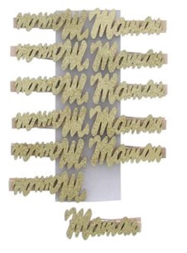 [61704035]  GOLD CLAMP “MOM” 12PCES 65XHT2533