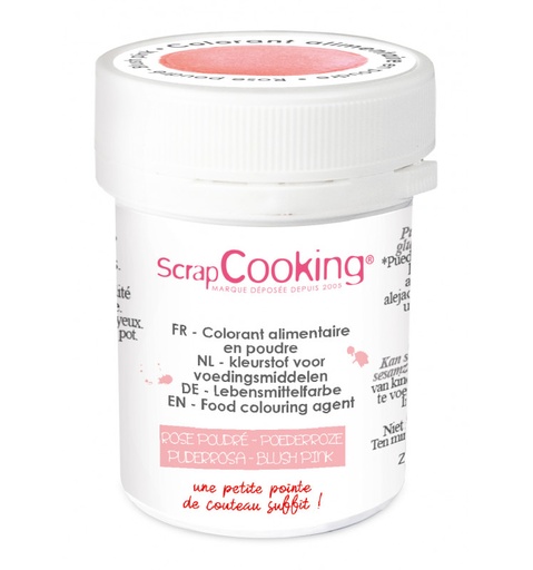[08055645] SCRAPCOOKING COLORANT ALIMENTAIRE HYDRO ROSE CLAIR 5GR