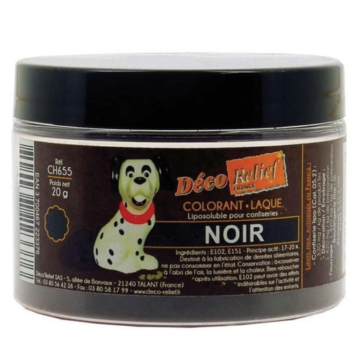 [70406957] COLORANT LAQUE EN POUDRE POUR CHOCOLAT NOIR 20GR