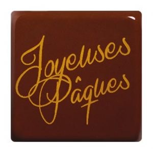 [08057832] 074139 PCB VIERKANTEN CN JOYEUSES PÂQUES VIERKANT 3 CM 88 STUKS ***S/CD***