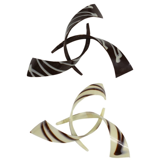 [08080727] *FF*1034684 RUBAN LIGNES CHOCOLAT 69PCES 