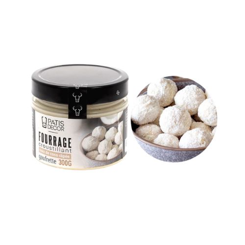 [08075339] PATISDECOR CRISPY FILLING GRATED COCONUT WAFERS 300GR