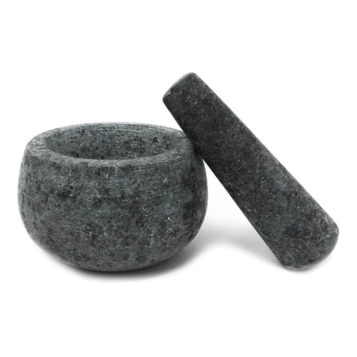 [57663349] LACOR MORTIER BOULE+PILON GRANIT NOIR 12X8CM
