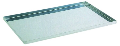 [51300999] INOX PLAAT 60X40CM DIKTE 1MM 4 RANDEN VAN 2CM OP 90°=STUK