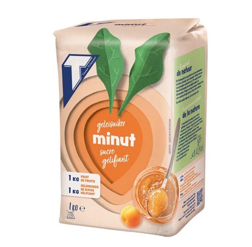 [05101049] GELERENDE SUIKER MINUUT TIRLEMONT 1KG = DOOS
