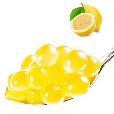 [25101228] BLACK COFFEE FRUITPARELS 3,4KG CITROENSMAAK VOOR BUBBLE TEA