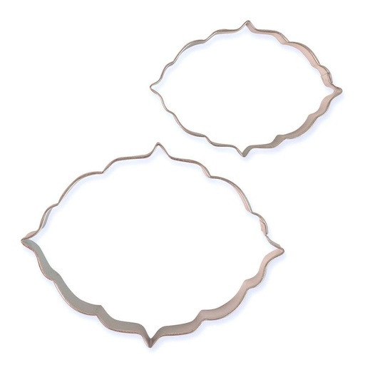 [08053018] PME SET 2 EMPORTE-PCES "PLAQUE" STYLE 6 85X60MM ET 115X95MM