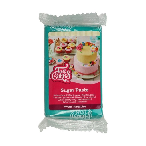[70407359] FUNCAKES PATE A SUCRE TURQUOISE 250GR