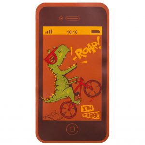 [08057727] PCB vellen gedrukt. Dino rider voor smartphone 11,6x6,1 cm 3 designs 12pces ***s/cd***