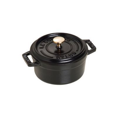 [57659888] STAUB ROUND BLACK COCOTTE 12CM - 0.50L