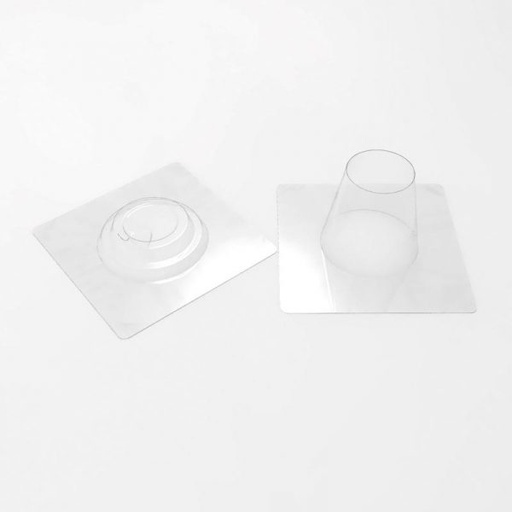 [08056489] PCB Cup mallen voor 6 stuks ø 6,8 cm - Deksel ø 7,75 cm 12 stuks ***s/cd***