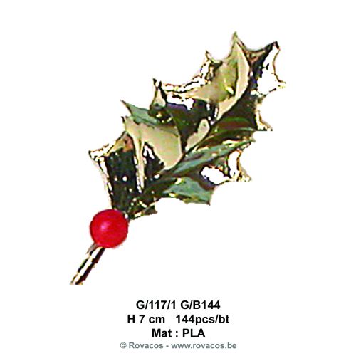 [15099809] HULST GOUD BLADEREN 1 RODE BAL 144 STUKS