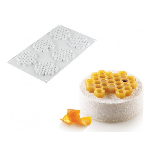 [51657512] MOULE SILIKOMART MIEL8  NID D'ABEILLE Ø45 H 8MM