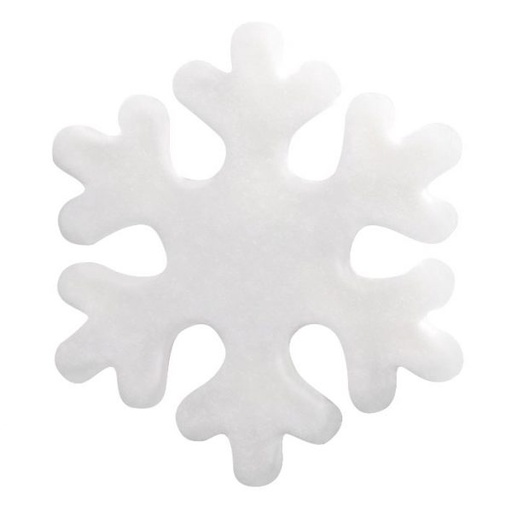 [08056003] PCB SNEEUWVLOK MERINGUE DECORATIES 4,8X4,2 CM 150  STUKKEN