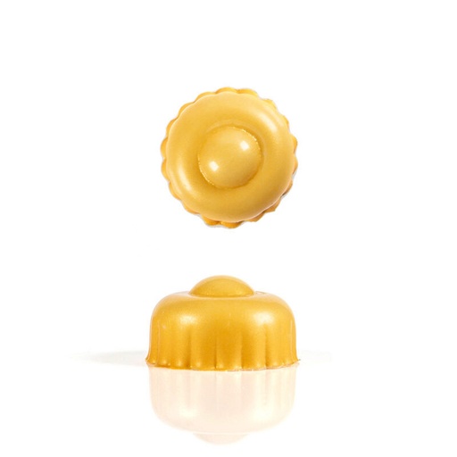 [08082119] 2014707 GOLDEN CHRISTMAS BALL CLIP WHITE CHOCOLATE 2CM 70 PCES