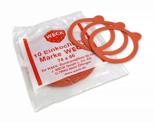 [56000543] WECK JOINTS POUR BOCAUX 74 X 86 -10P