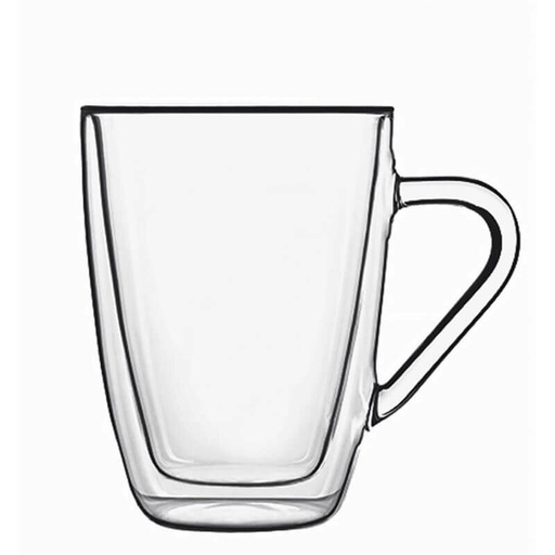 [73700624] LUIGI BORMIOLI SET OF 2 "MUG" GLASSES 32CL DOUBLE WALL