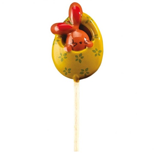 [08057075] 061244 PCB BLISTER PACKS RABBIT LOLLIPOPS FOR 45 PRINTS H. 5.7 CM AND STICKS 9PCS ***ON ORDER ***