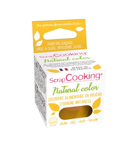 [08055655] SCRAPCOOKING COLORANT ALIMENTAIRE NATUREL JAUNE  10GR