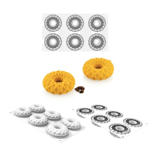 [51661560] SILIKOMART SILICONE VORM KALEIDO 75 N.6 Ø7,5CM H2,5CM 75ML
