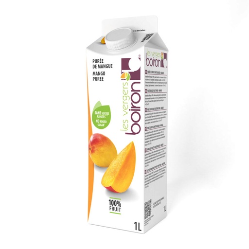 [02101001] BOIRON PUREE DE MANGUE PASTEURISEE 100% 1L