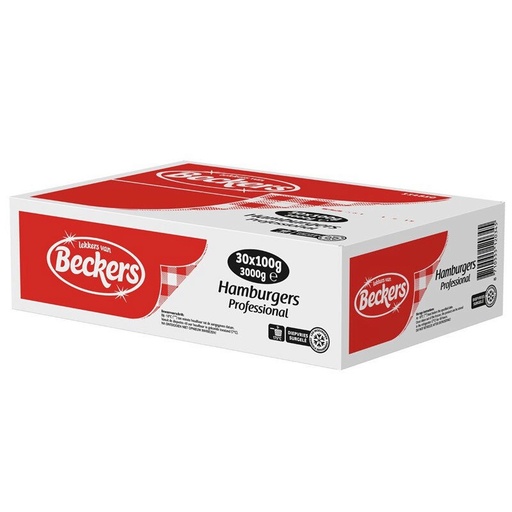 [02100263] ❄️*** FDS ***HAMBURGERS BECKERS 30X100GR ***REMPLACER PAR 00102436 ***