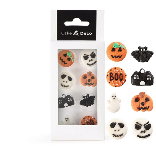 [08054175] 39404 CAKEDECO DÉCOR HALLOWEEN BOO 12 PIECES ***S/CD***