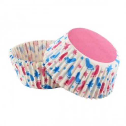 [70407421] CAISSETTE CUPCAKE PETIT PIEDS 50 PCES FOST+ INCLUS