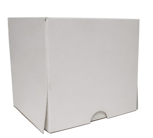 [26101216] BOITE A GATEAUX BLANCHE 17X10X10 CM  FOST+INCLUS 100 PIECES