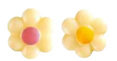 [08057136] 061311 PCB FLOWER CB 3 DESIGNS Ø 1.8 CM 300PCS ***S/CD***
