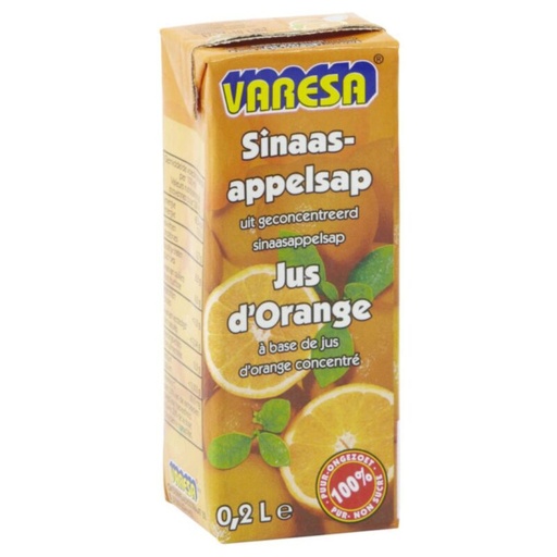 [06100603] +BOISSON VARESA JUS D'ORANGE  BERLINGOT  30 X 20CL