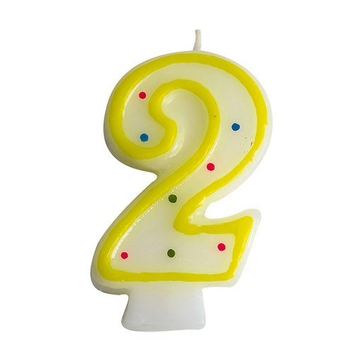 [08080209] 1023808 BOUGIES CHIFFRE NR 2 ***S/CDE***
