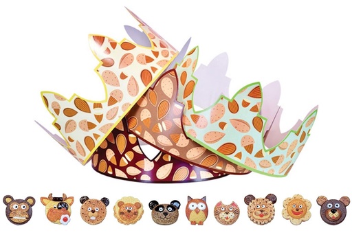 [60229038] SANTONS 100PCES "DELICIEUX ZOOZOS"+COURONNESAMANDES ***NEW 2024***