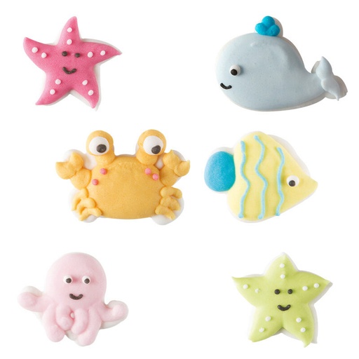[08063114] *FF*1024652 SEA THEME SUGAR ITEMS 3.5CM 120 PCES ***ON/ORDER***