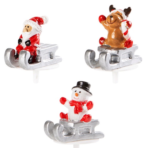 [08082127] 14930 SET KERSTFIG OP SLEE 64 STUKKEN =DOOS