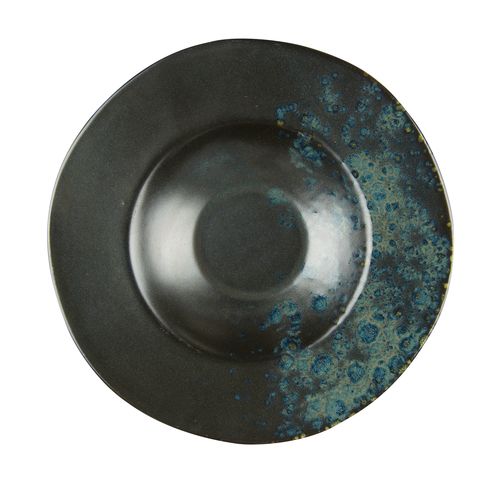 [57661140] LE COQ PHOBOS BLACK BLUE DOTS ASSIETTE CREUSE PASTA 28.5CM STONEWARE