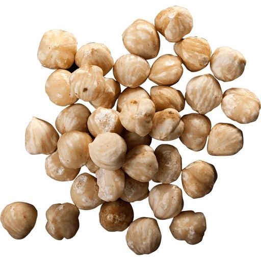 [90101195] NOISETTES GRILLEES ENTIERES BLANCHES 10/12 MM 10KG