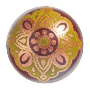 [08057611] 070499 PCB BOULES CN VITRAIL 3 DESIGNS Ø 3 CM 88PCES ***S/CD***