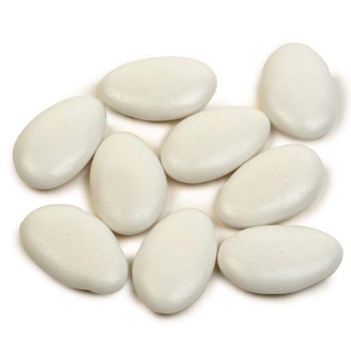 [70407596] VANPARYS DRAGEE CHOCOLADE GLANZEND WIT 1KG