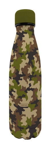 [60250867] NERTHUS BOUTEILLE INOX 500ML "CAMMO" DOUBLE PAROI