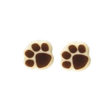 [08039809] 2013492 DARK CHOCOLATE BEAR PAWS 20 MM 100 PCES ***ON/ORDER***