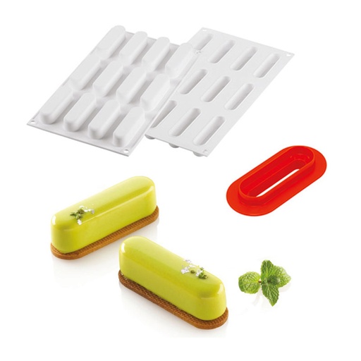 [51657448] SILIKOMART VORM CAROLINE 30 83 X 23MM H 21MM VOL 30ML = STUK