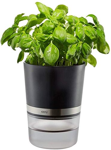 [57658742] GEFU BOTANICO POT A HERBES INOX/NOIR 14.3CM H 18.5CM 500ML